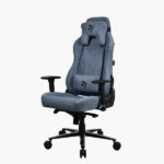 Arozzi Vernazza Soft Fabric Durable Upholstery Ergonomic Office and Gaming Chair with High-Level Features Like 3D Armrests and a Pro Mechanism Along with Soft Neck & Lumbar Support Pillows – Blue